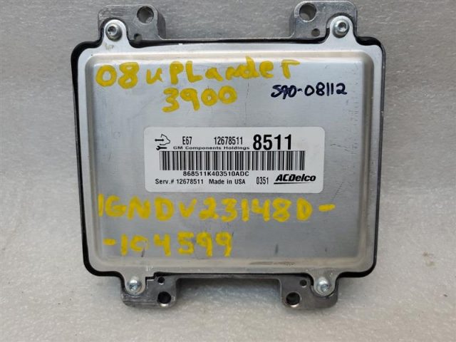 VIN Programmed Engine Computer ECM ECU 12678511 Fits 2006-2007 Uplander - Image 2