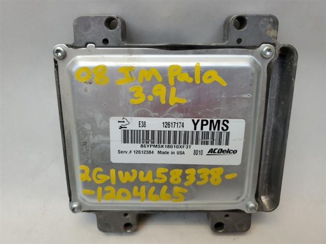 Engine Computer PCM ECM ECU GM 12612384 E38 Programming Required Fits 2008 Impala