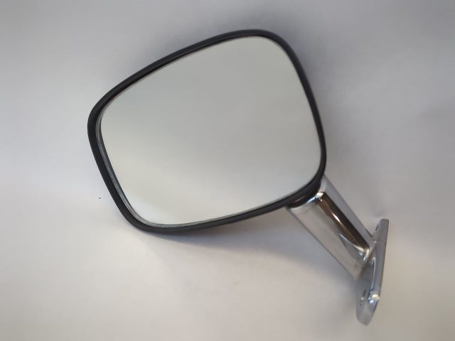 Left Side View Mirror Black Head With Chrome Base Fits 1975-1977 Corolla - Image 2