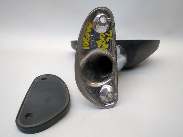 Left Side View Mirror Black Head With Chrome Base Fits 1975-1977 Corolla - Image 3