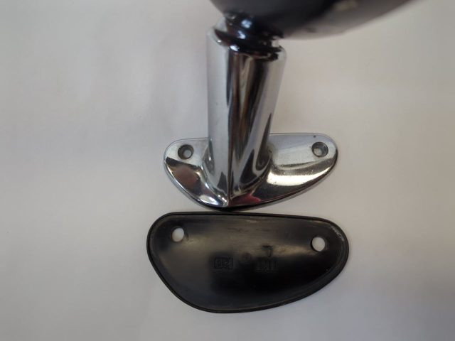 Left Side View Mirror Black Head With Chrome Base Fits 1975-1977 Corolla - Image 4