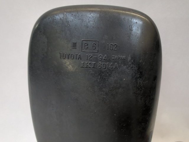 Left Side View Mirror Black Head With Chrome Base Fits 1975-1977 Corolla - Image 6