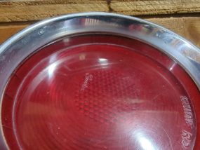 Tail Light (Left or Right) Lens Only w/Chrome Trim Fits 1955 1956 Pontiac