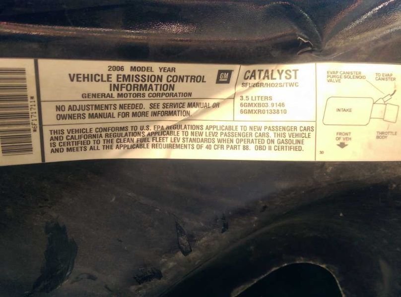 2006 Chevrolet Malibu LT2 (AA0174) Part Out
