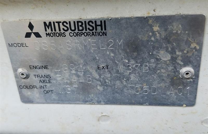 2005 Mitsubishi Lancer ES (AA0261) Part Out
