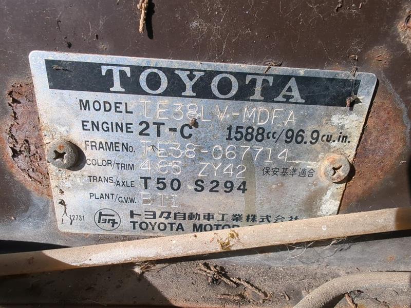 1976 Toyota Corolla (AA0301) Part Out