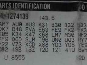 1999 Chevrolet Silverado K1500 STD (AA0064) Part Out