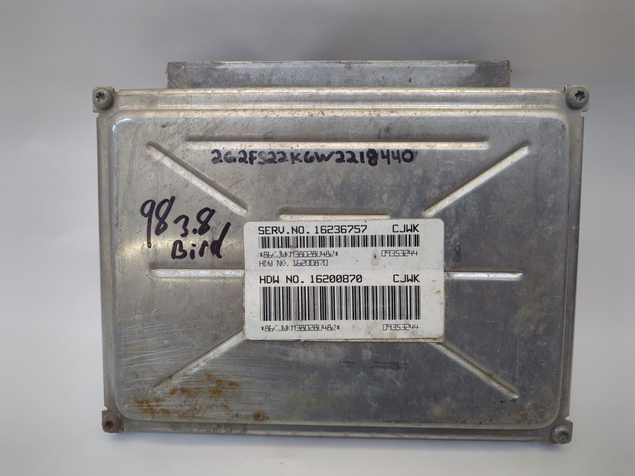 Engine Computer PCM ECM ECU GM 16236757 VIN Programmed Fits 1998 Firebird