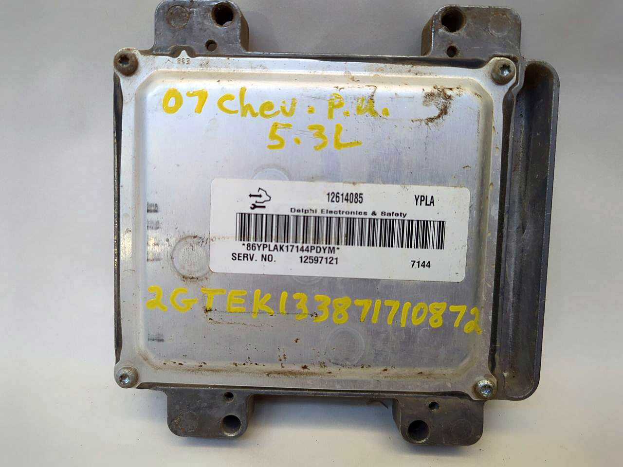 Engine Computer PCM ECM ECU GM 12597121 VIN Programmed Fits 2007 Sierra 1500