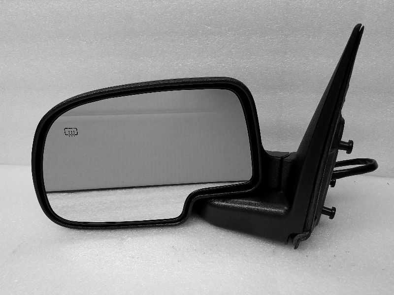 Driver Side View Mirror Power Heat Smooth Black Fits 99-02 Silverado 1500