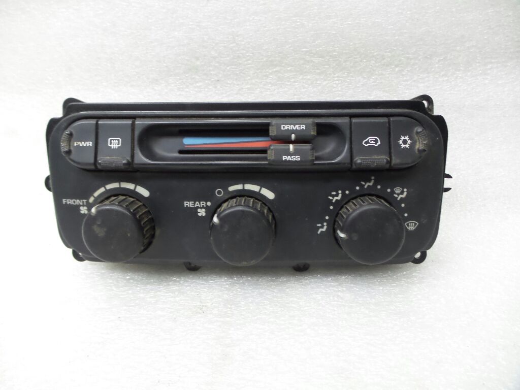 Temperature Control Manual 3 Zone Fits 2001-2002 Caravan
