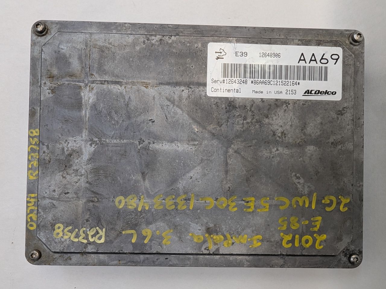 Engine Computer PCM ECM ECU 12643248 E39 Programming Required Fits 2012-2016 Impala